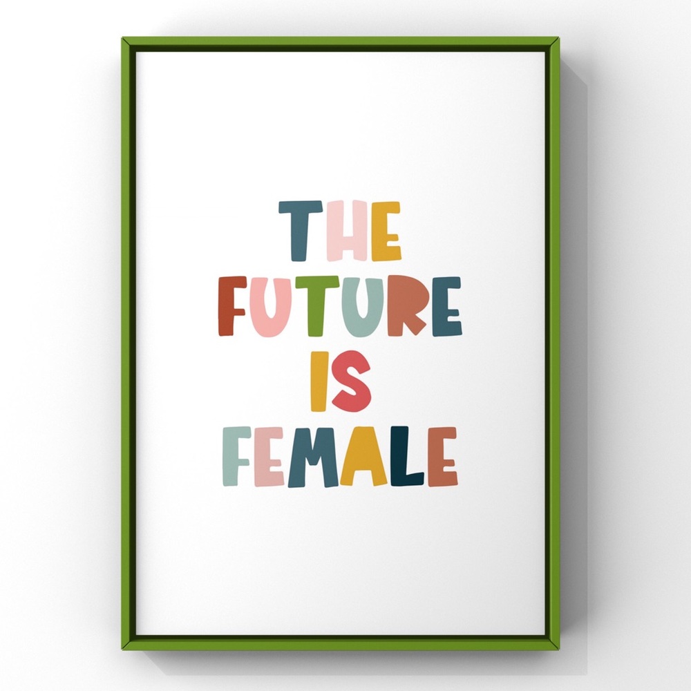 ✨Art Print✨Future is Female, Original Illustration, Kids Wall Art, Nursery Art